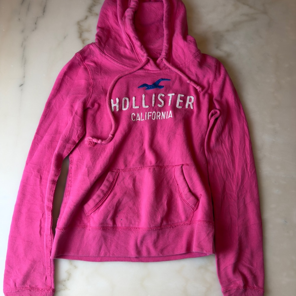 Hollister Hot Pink Pullover Hoodie